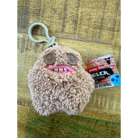 Zuru Other - Fuggler 5" Keychain Sir Splodge A Lot Funny Ugly Monster Plush Brown NWT